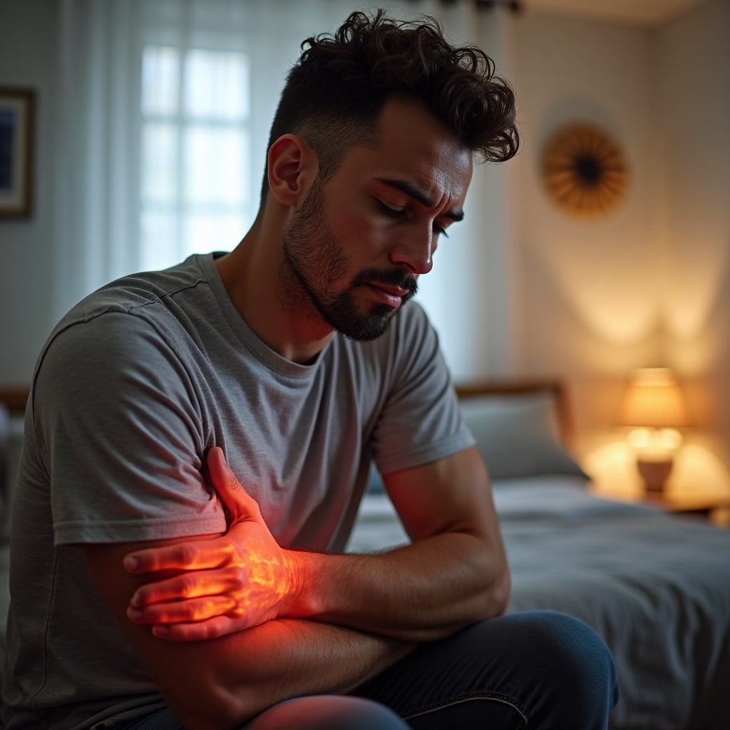 مساج-الذراع-بالحرارة